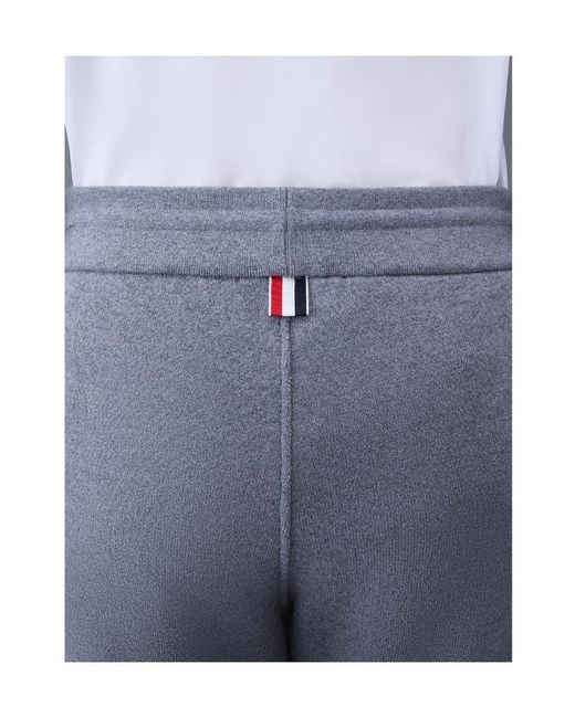 Thom Browne Blue 4-Bar Drawstring Joggers