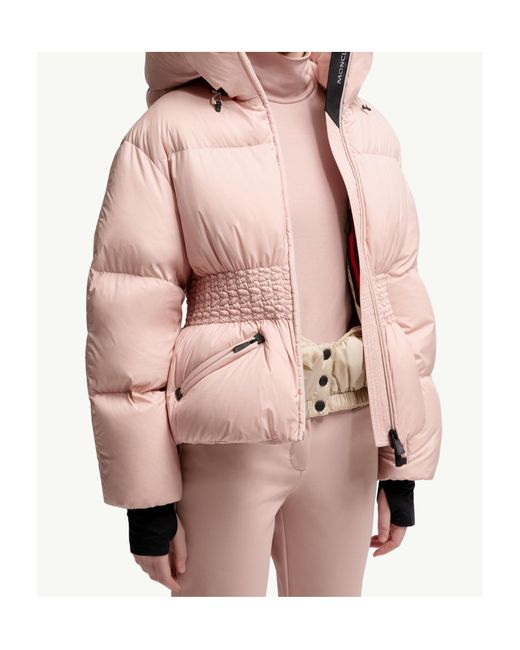 Moncler Pink Wollemi Hooded Down Ski Jacket