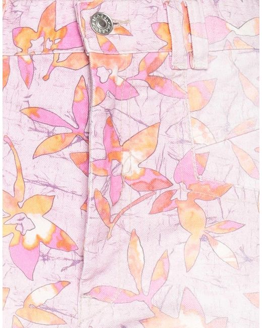 Isabel Marant Pink Floral Print Shorts