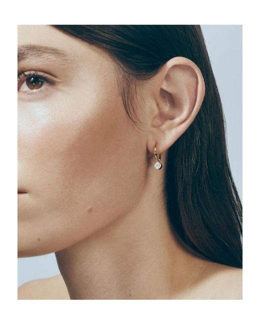 Sophie Bille Brahe Metallic Lily's Single Diamond Earring