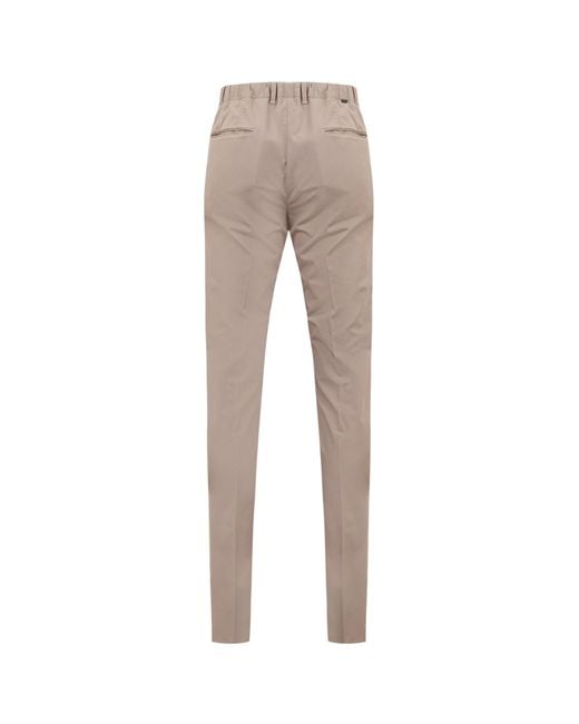 Incotex Gray Elastic-Waistband Trousers for men
