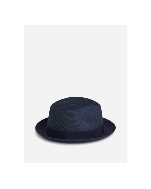 Borsalino Blue Logo Hat for men