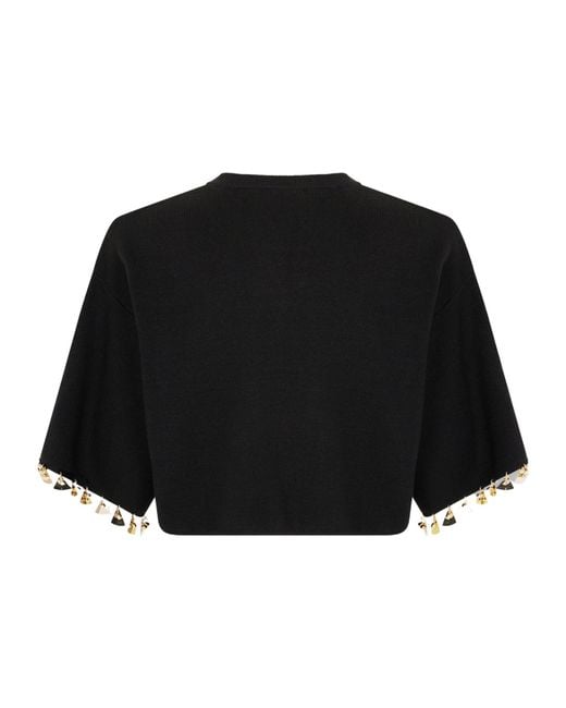 Rabanne Black Crop Jumper