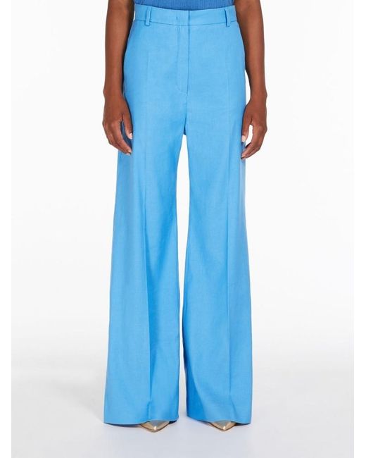 Weekend by Maxmara Blue Straight Casual Pants