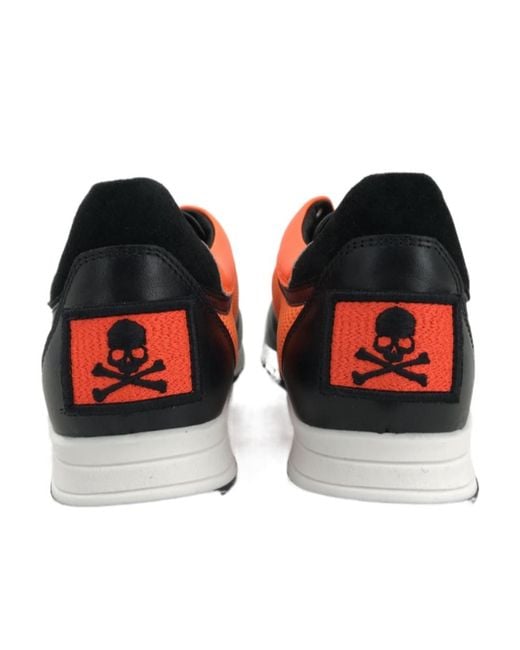 Philipp Plein Orange Logo Details Casual Sneakers for men