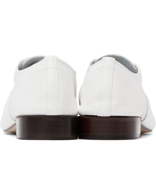 Repetto White Zizi Oxford Shoes