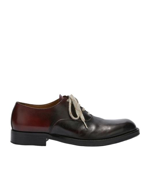 Dries Van Noten Brown Leather Oxford Shoes for men