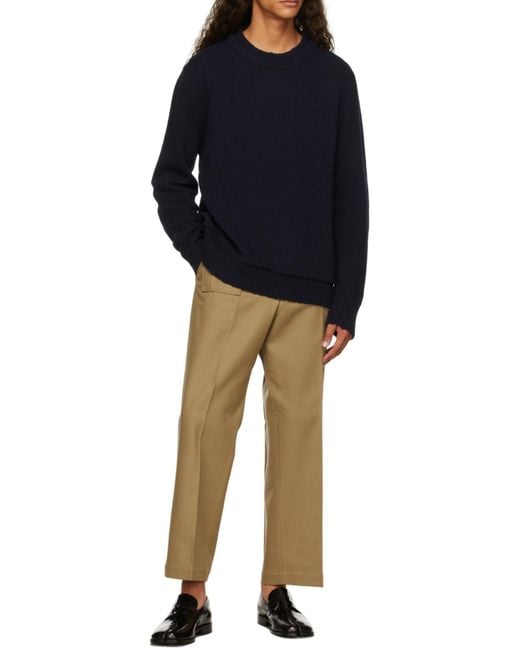 Maison Margiela Blue Décortiqué Sweater for men