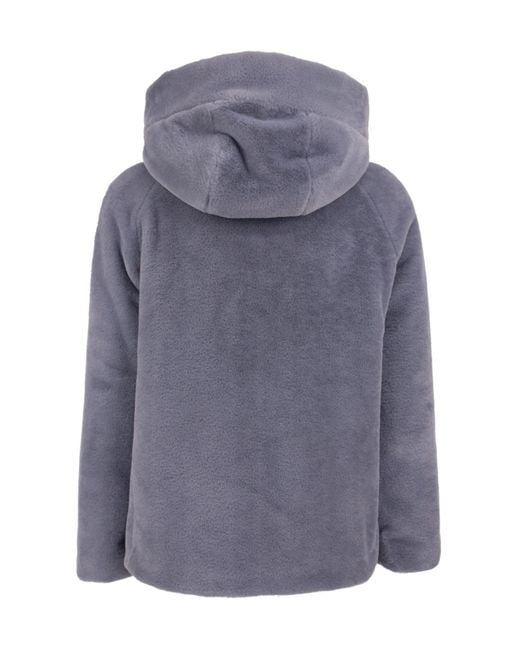 Herno Blue Hooded Zip-Up Fitted Jacket