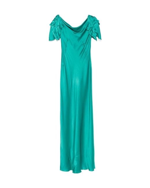 Alberta Ferretti Blue Maxi Dress