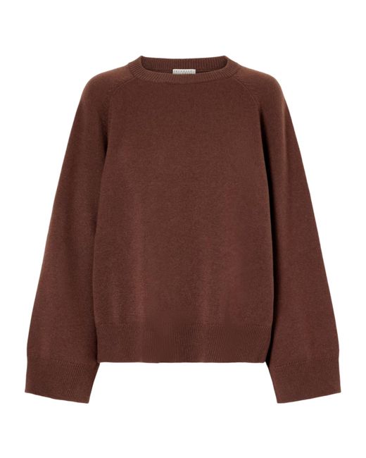 Brunello Cucinelli Brown Cashmere Sweater