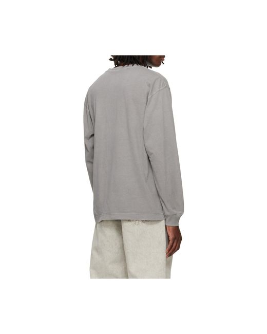 Carhartt Gray Nelson Long-Sleeve T-Shirt for men