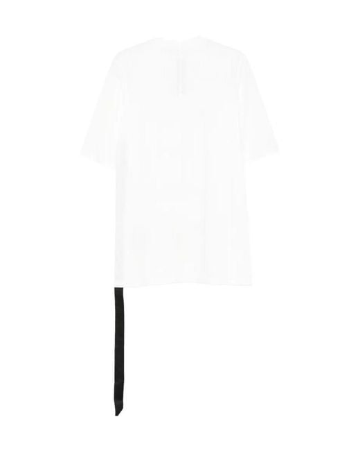 Rick Owens White Temple Jumbo Short-Sleeve T-Shirt