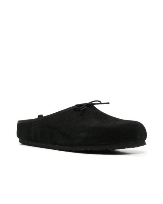 Repetto Black X Birkenstock Round-Toe Mules