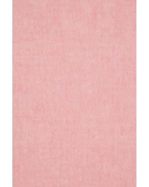 Ganni Pink Tasseled Scarf