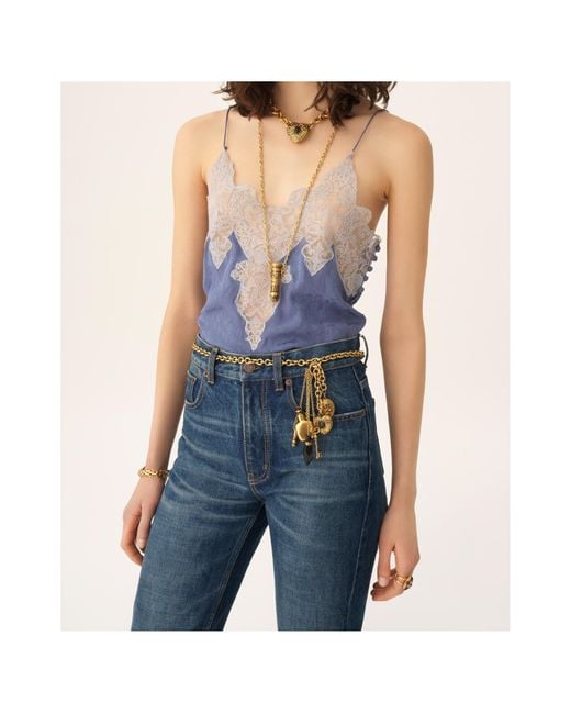 Chloé Blue Camisole Top