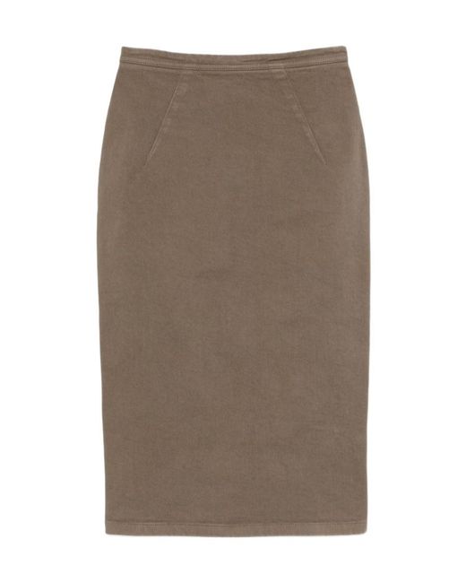 N°21 Brown Midi Pencil Skirt