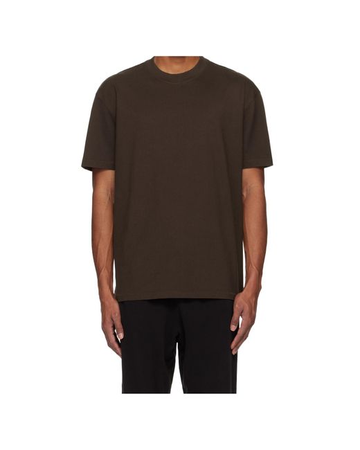 Skims Brown Round Neck Short Sleeve T-Shirt for men