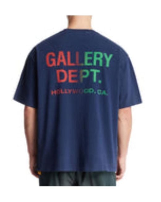 GALLERY DEPT. Blue Short-Sleeved T-Shirt for men