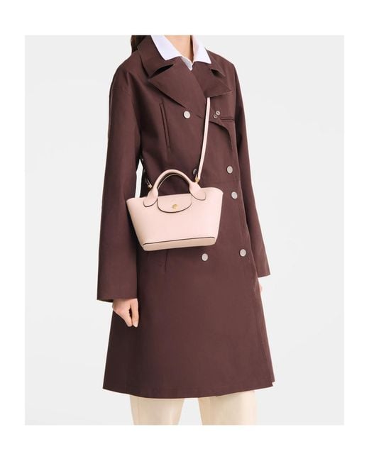 Longchamp Pink Top Handle Shoulder Bag