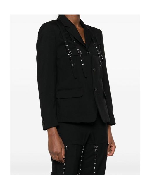 Comme des Garçons Black Noir Kei Ninomiya Buckled Detail Jacket