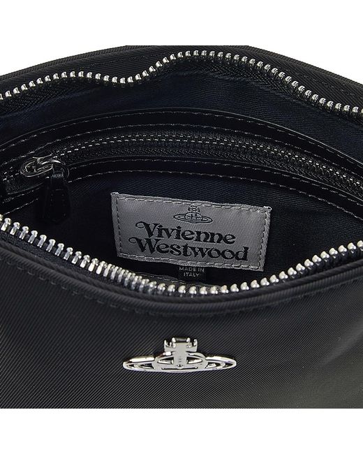 Vivienne Westwood Black Logo Shoulder Bag for men