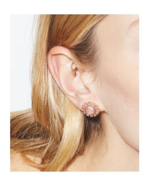 Tory Burch Multicolor Moondance Crystal Stud Earrings