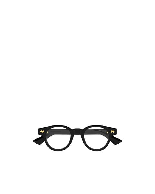 Bottega Veneta White Eyewear Oval Frame Glasses for men