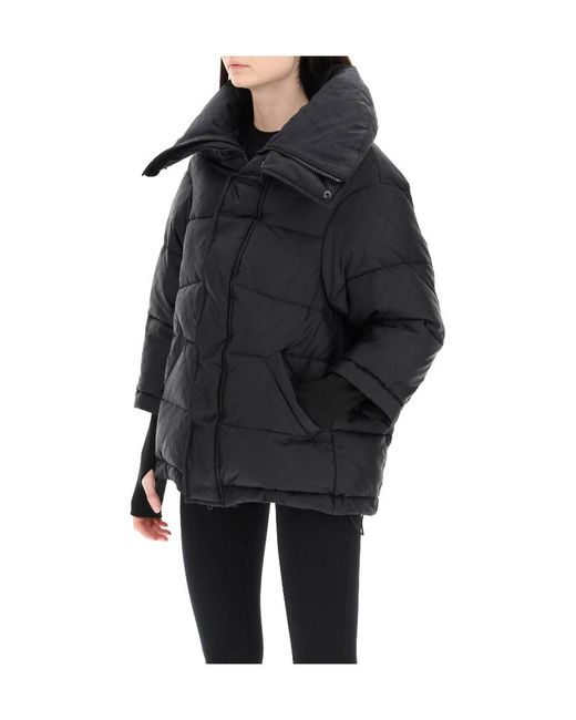 Balenciaga Black Padded Hooded Jacket