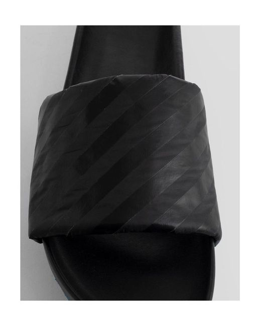 Off-White c/o Virgil Abloh Multicolor Diag-Stripe Leather Slides for men