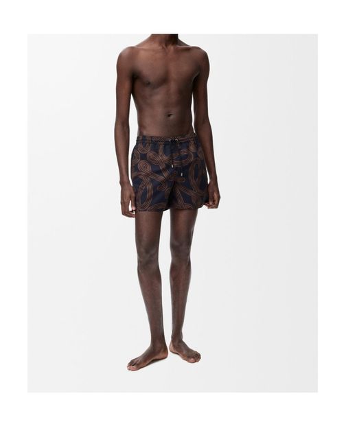 Loewe Blue Technical Shell Swim Shorts for men