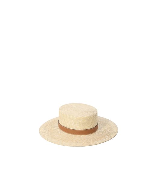 Gucci White Logo Plaque Woven Hat