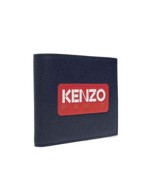 KENZO Blue Paris Leather Wallet for men