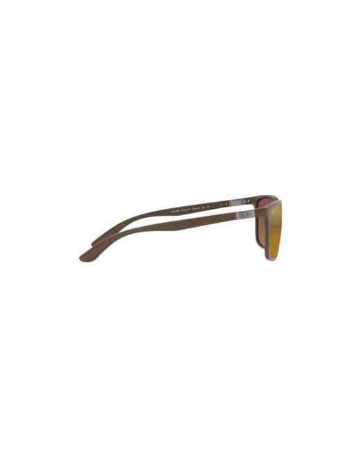 Ray-Ban Yellow Rectangular Frame Sunglasses for men