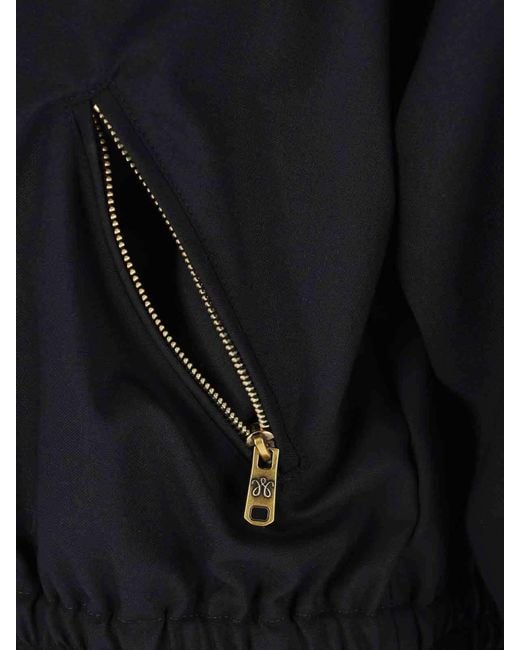 Willy Chavarria Black Ruff Rider Bomber Jacket for men