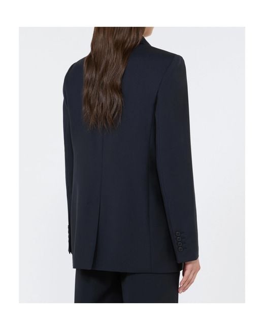Max Mara Black Studio Mstassenzi Single-Breasted Jacket