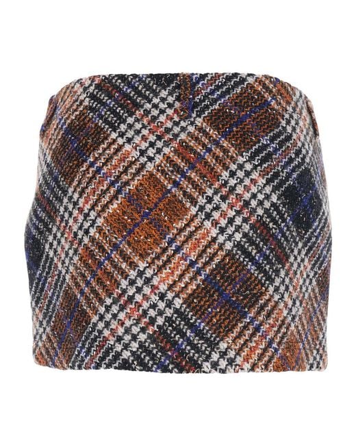 Missoni Multicolor Zigzag Motif Tweed Skirt