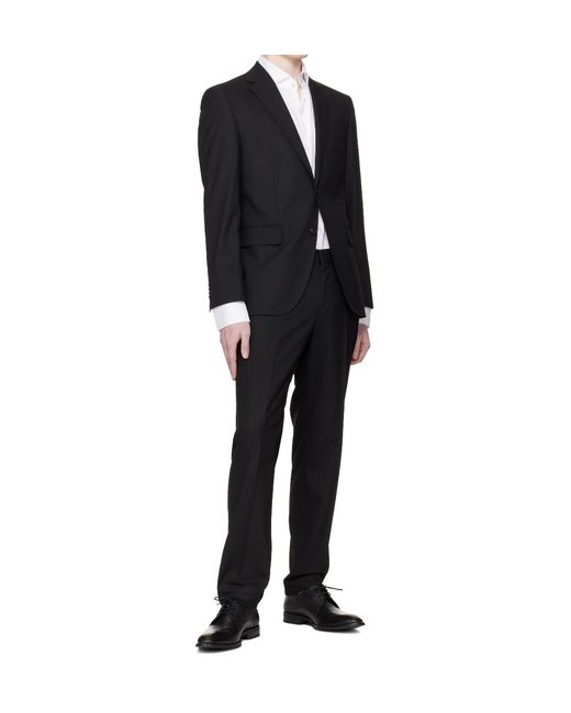 Boss Black Lace-Up Derby Shoes for men