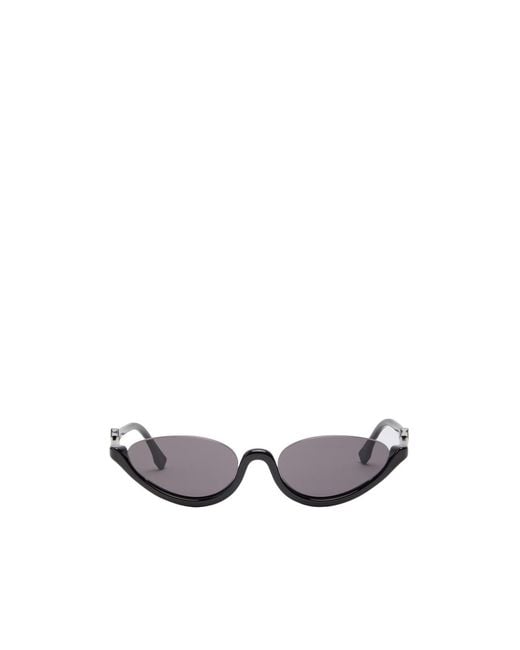 Fendi White Cat-Eye Style Sunglasses