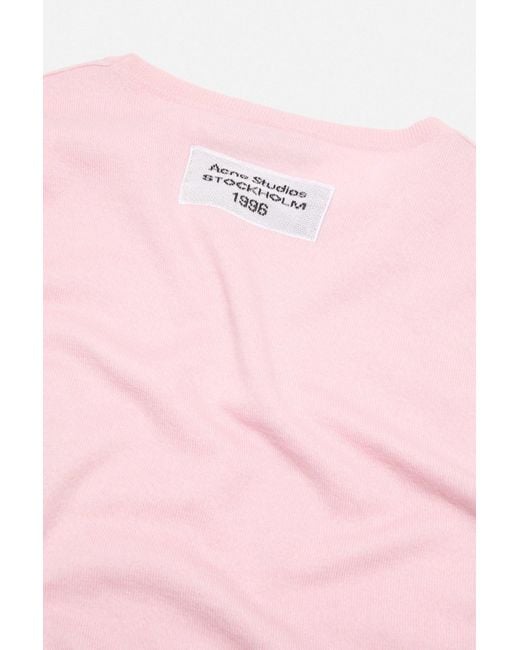 Acne Pink Cotton Sweater for men