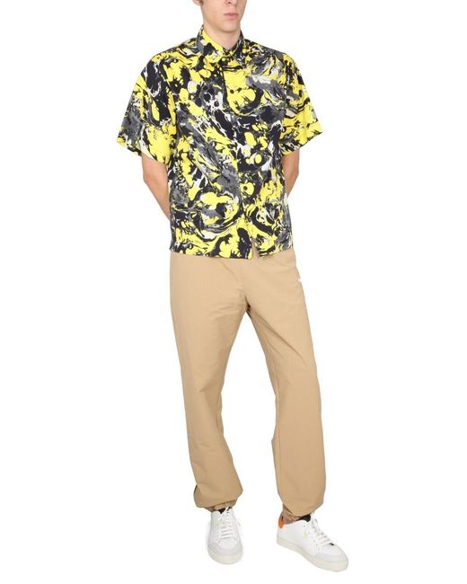 MSGM Natural Logo Detailed Elasticated-Waist Pants for men