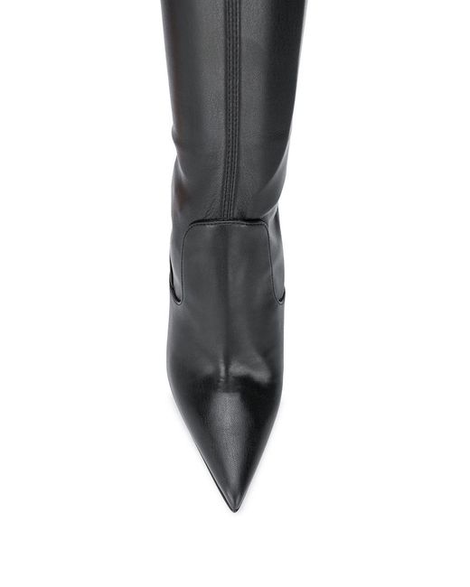 Le Silla White Eva Thigh-High Leather Boots