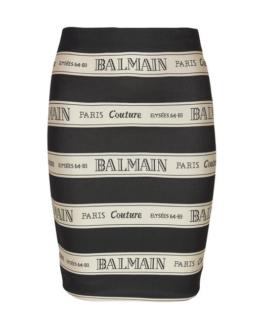 Balmain Black Short Skirts