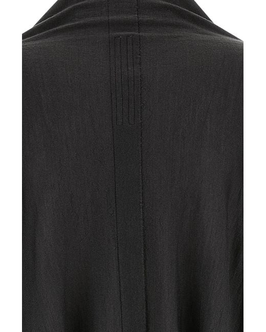 Rick Owens Black Long-Sleeved Cardigan