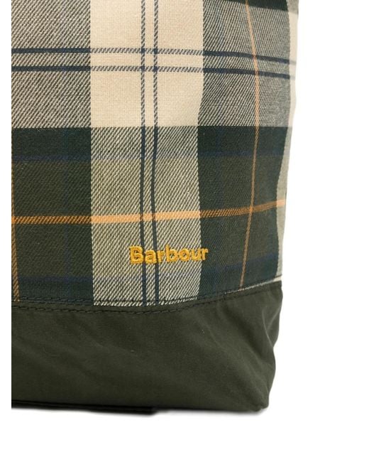 Barbour Green Mya Patchwork Tote Bag