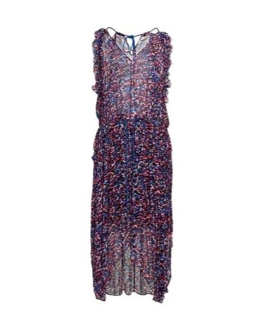 Isabel Marant Purple Colorful Sleeveless Dress