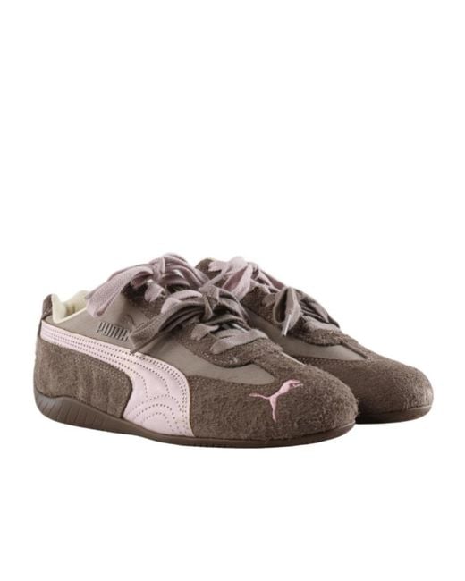 PUMA Brown Speedcat Brushed Luxe Wns Sneakers