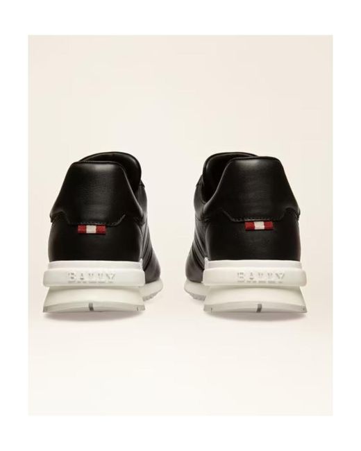 Bally Black Logo Casual Sports Shoes for men