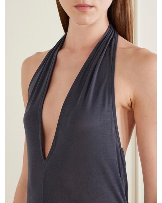 St. Agni Blue Backless Dress