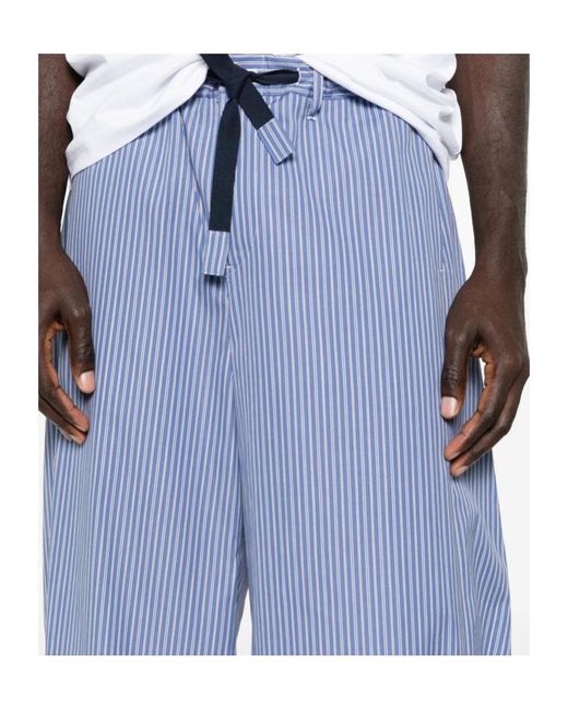 Sacai Blue Poplin Pants for men